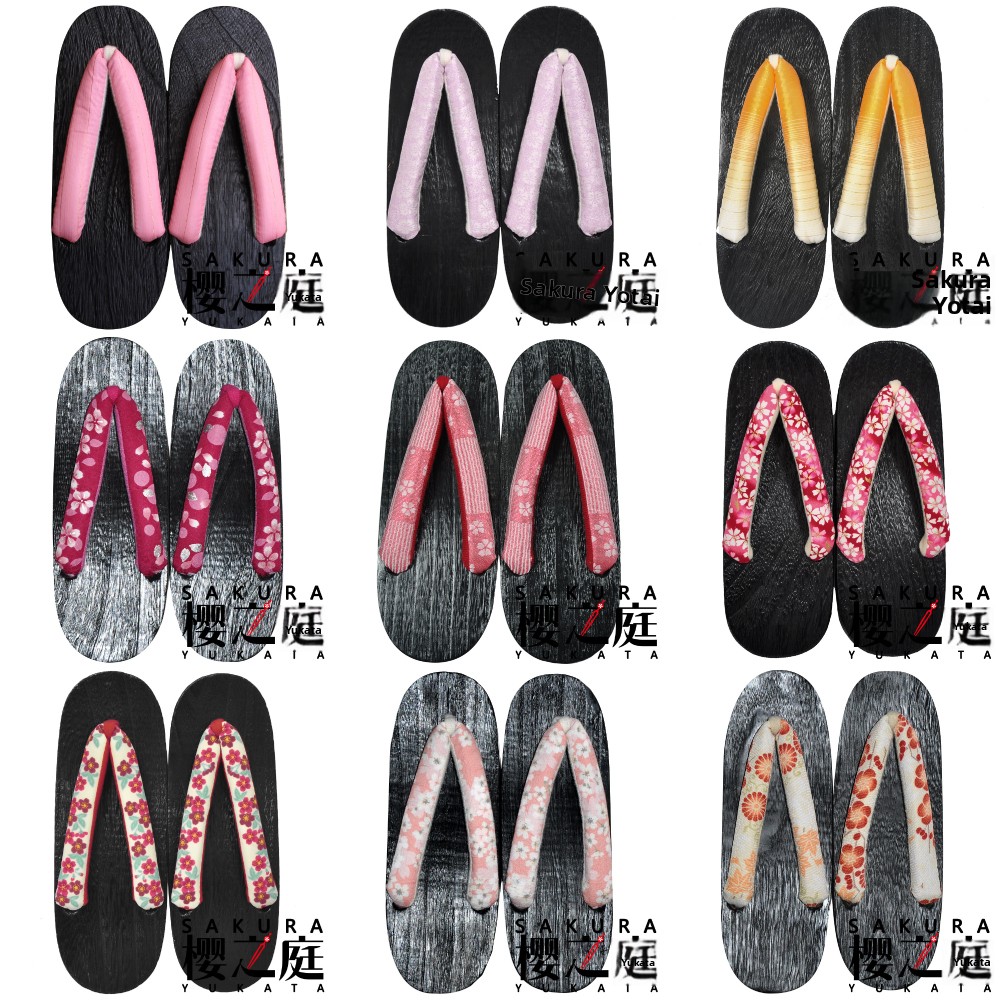 Bathrobe - Sandal Kayu Sakura Yukata, Properti Fotografi,