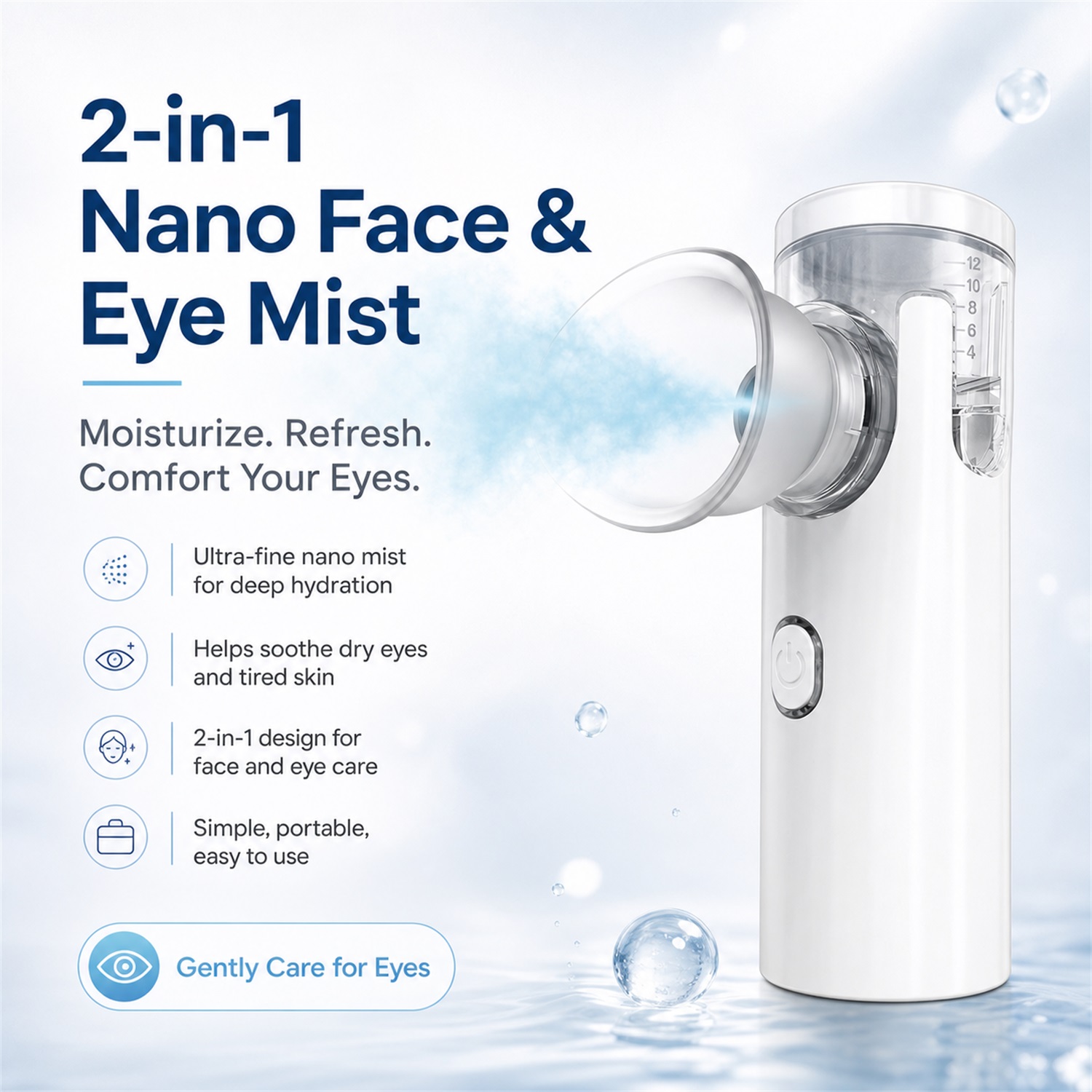Face Steamer - Nebulizer Pelembap Mata Eye Nano, Penghilang