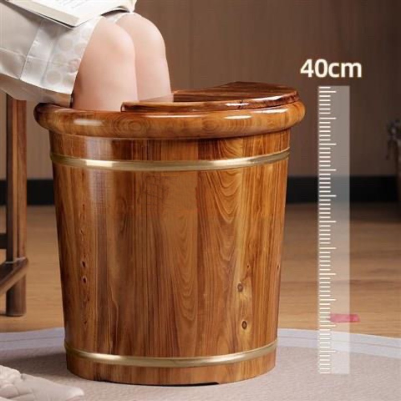 Spa Massager - Bak Rendam Kaki Kayu, Bak Mandi