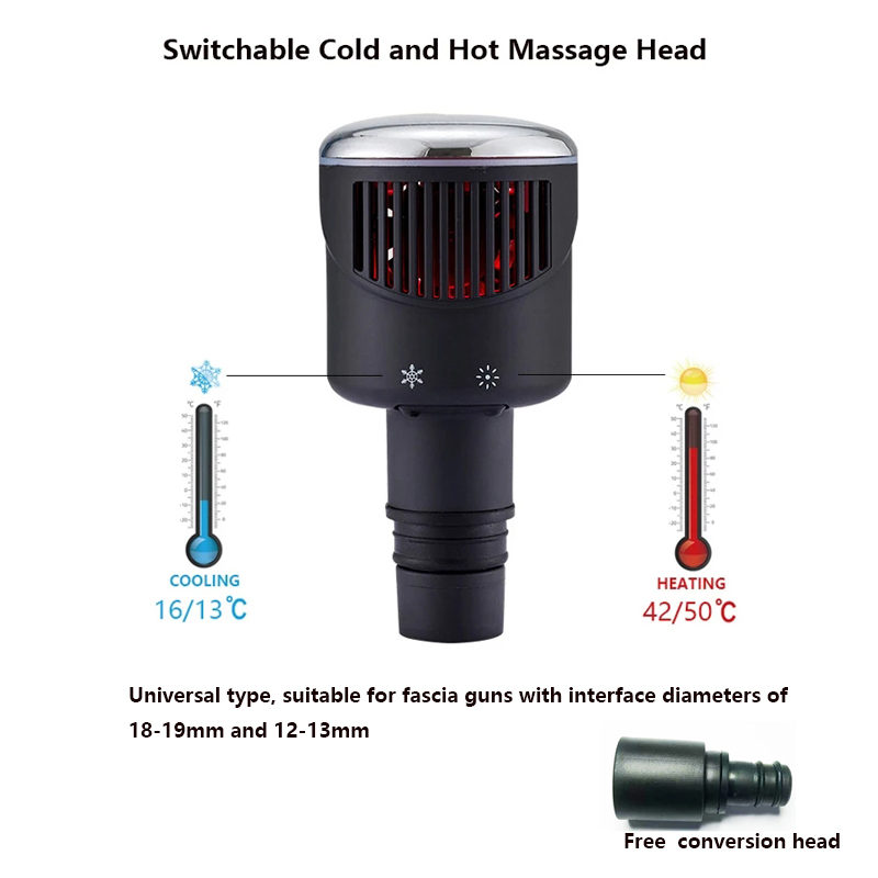 Massage Gun - Kepala pijat pistol Fascia panas dingin,