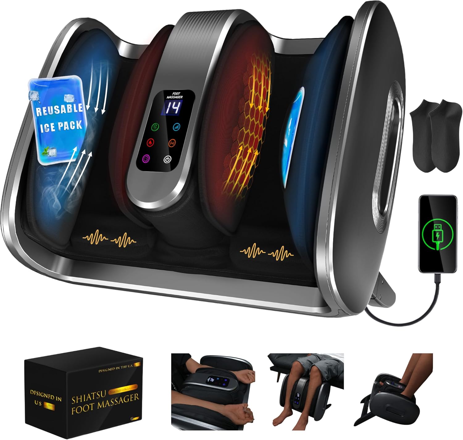 Alat Pijat Shiatsu Profesional - Foot Spa ulasan dan harga