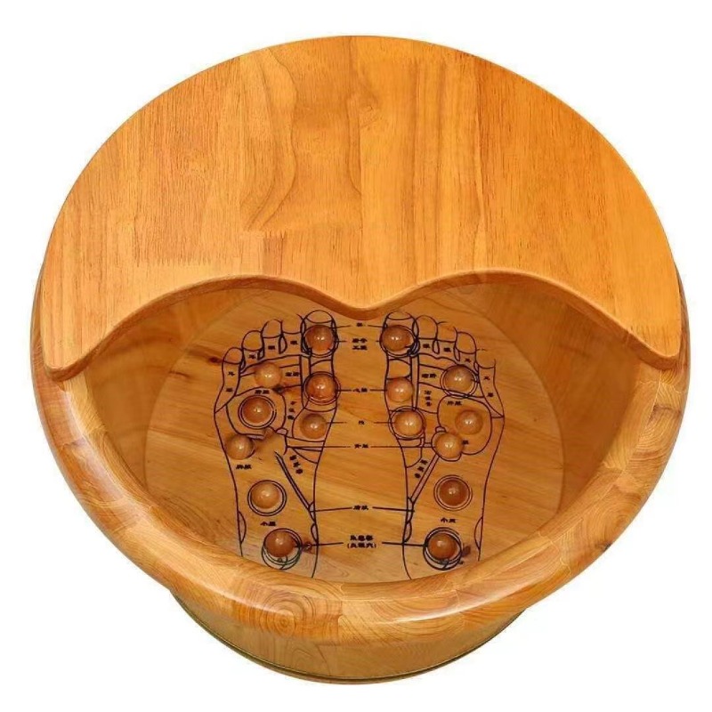 Bak Rendam Kaki Kayu Cedar, Ba - Spa Massager ulasan dan harga