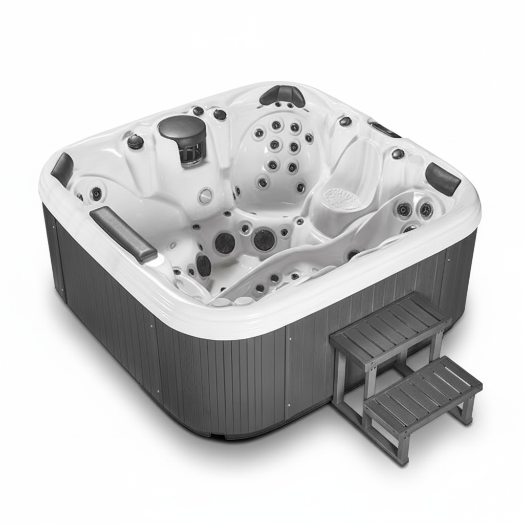 Spa Hot Tub untuk 6 Orang, Whi - Hot Tub ulasan dan harga