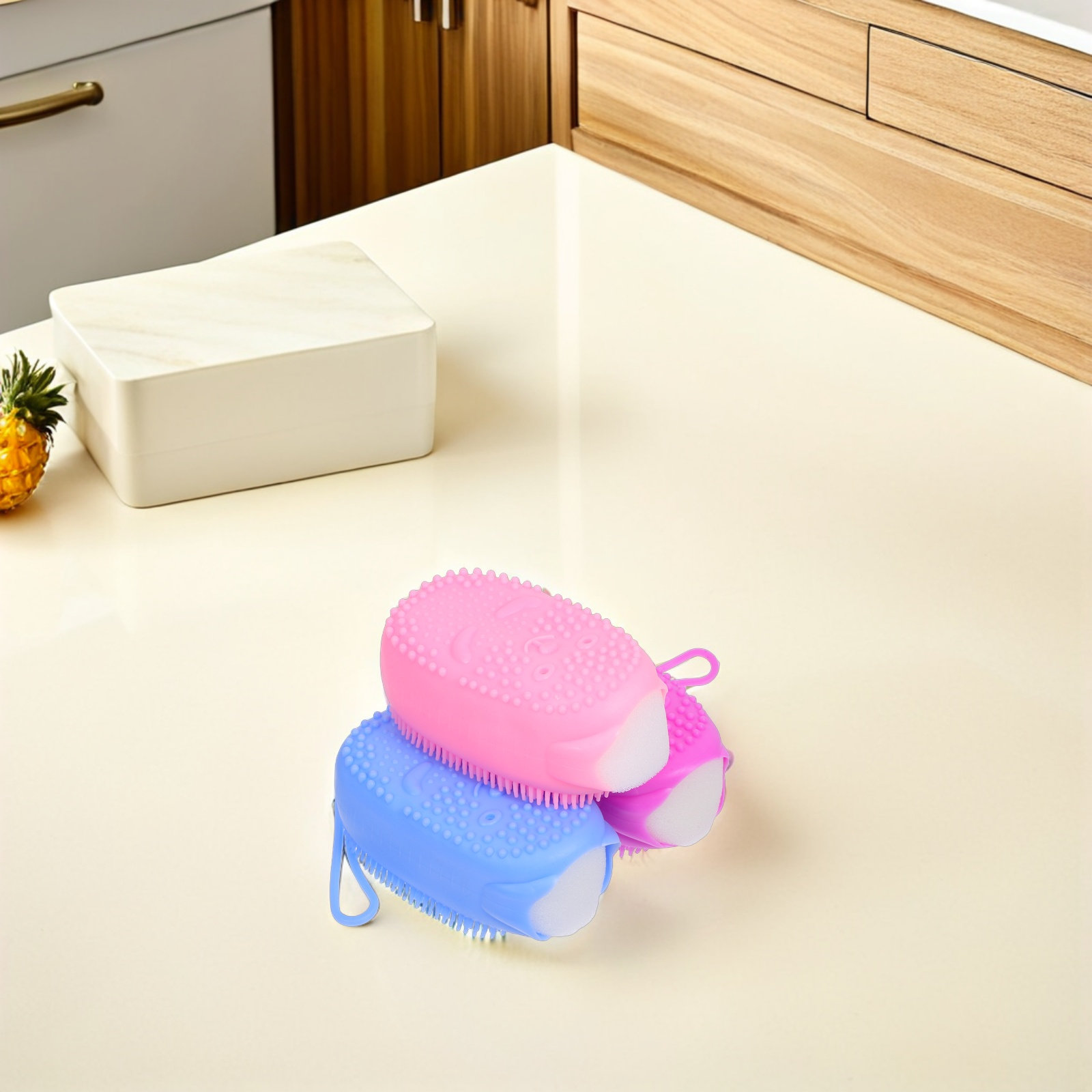 3 buah Spons Mandi Silikon, Sp - Body Brush ulasan dan harga