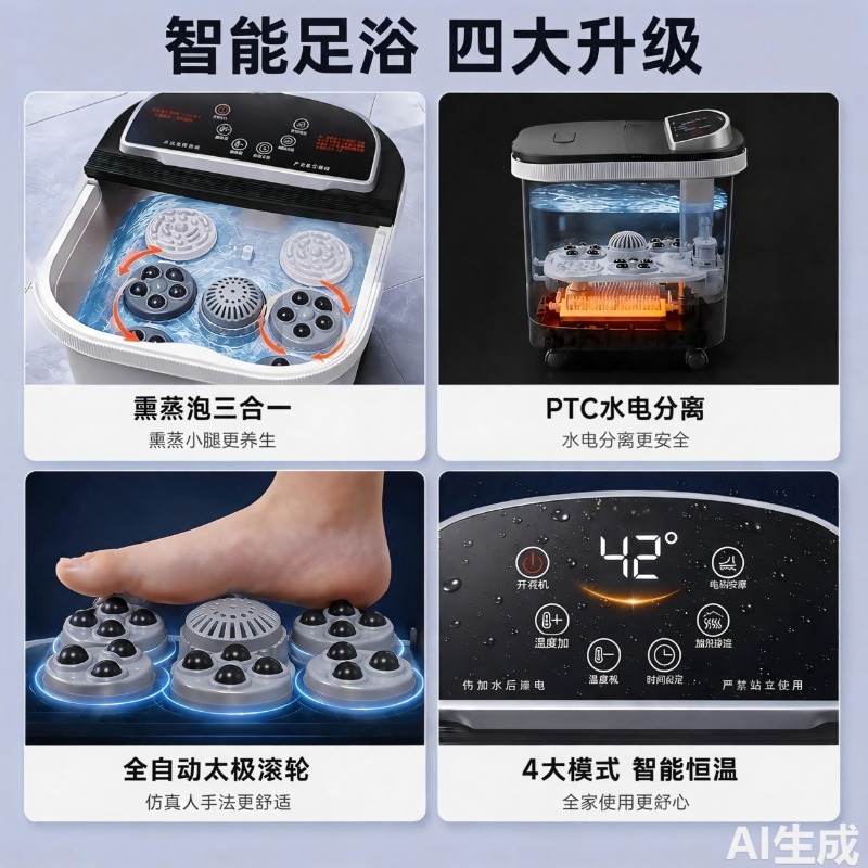 Bak Mandi Kaki Elektrik, Bak P - Spa Massager ulasan dan harga