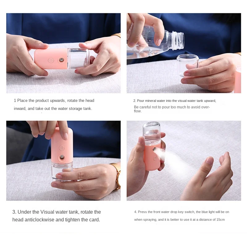 Semprotan pelembab wajah Mini  - Face Steamer ulasan dan harga