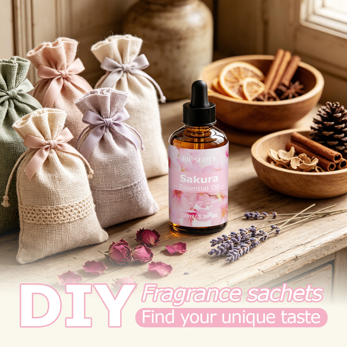 Minyak Esensial SAKURA, Minyak - Aromatherapy Diffuser ulasan dan harga