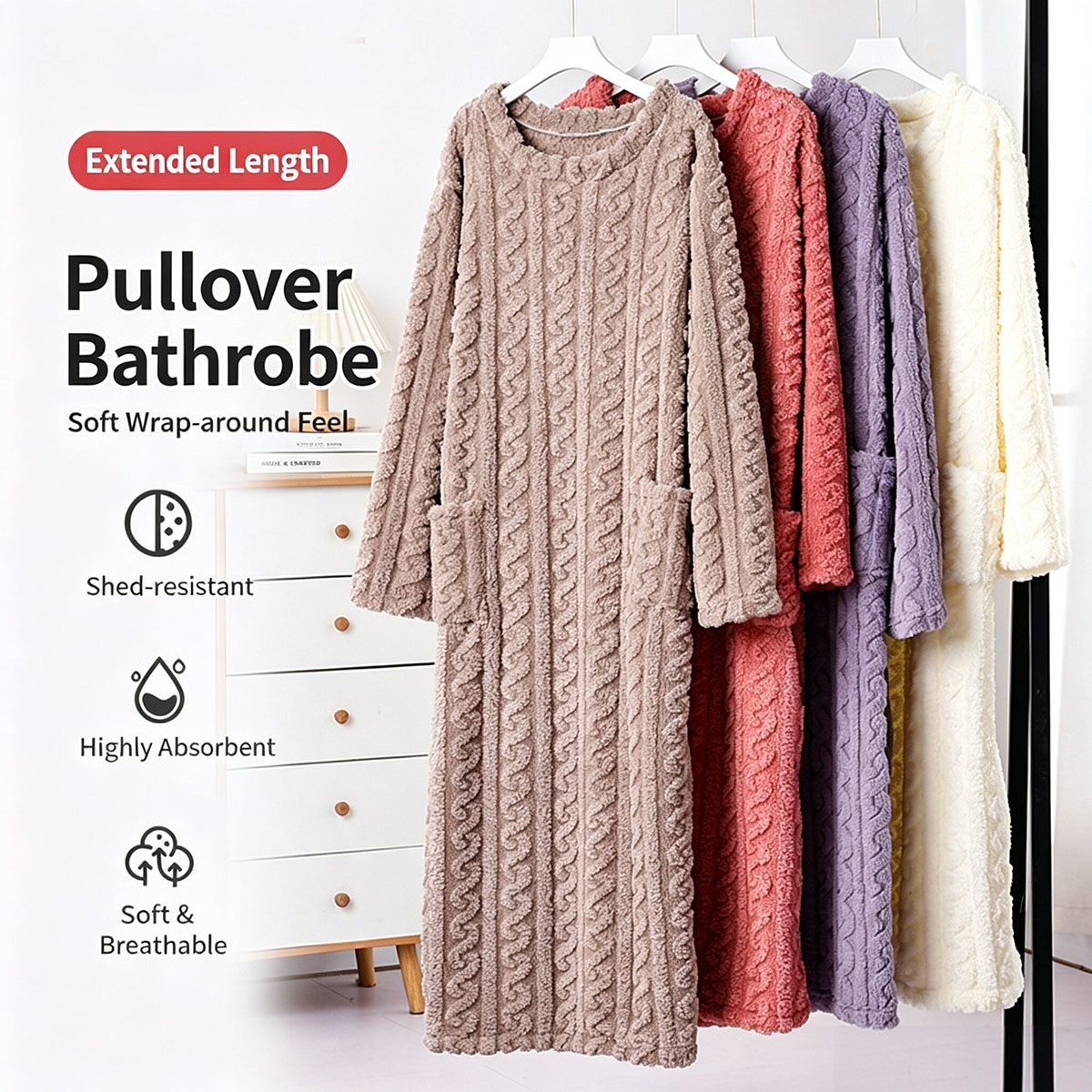 Gaun Tidur Beludru Karang Musi - Bathrobe ulasan dan harga