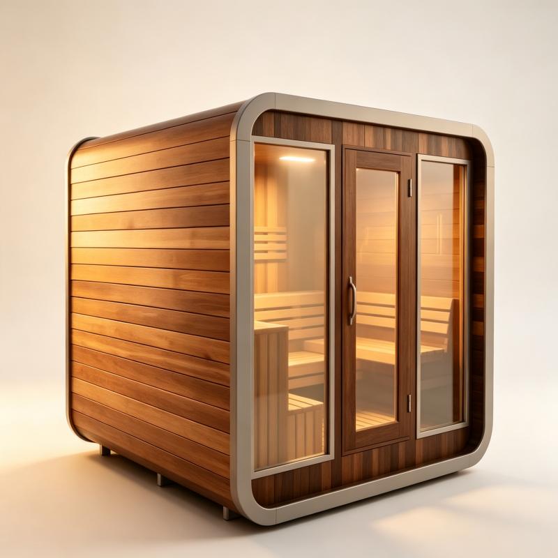 Ruang Sauna Mewah yang Dibuat  - Spa Wellness Gym ulasan dan harga