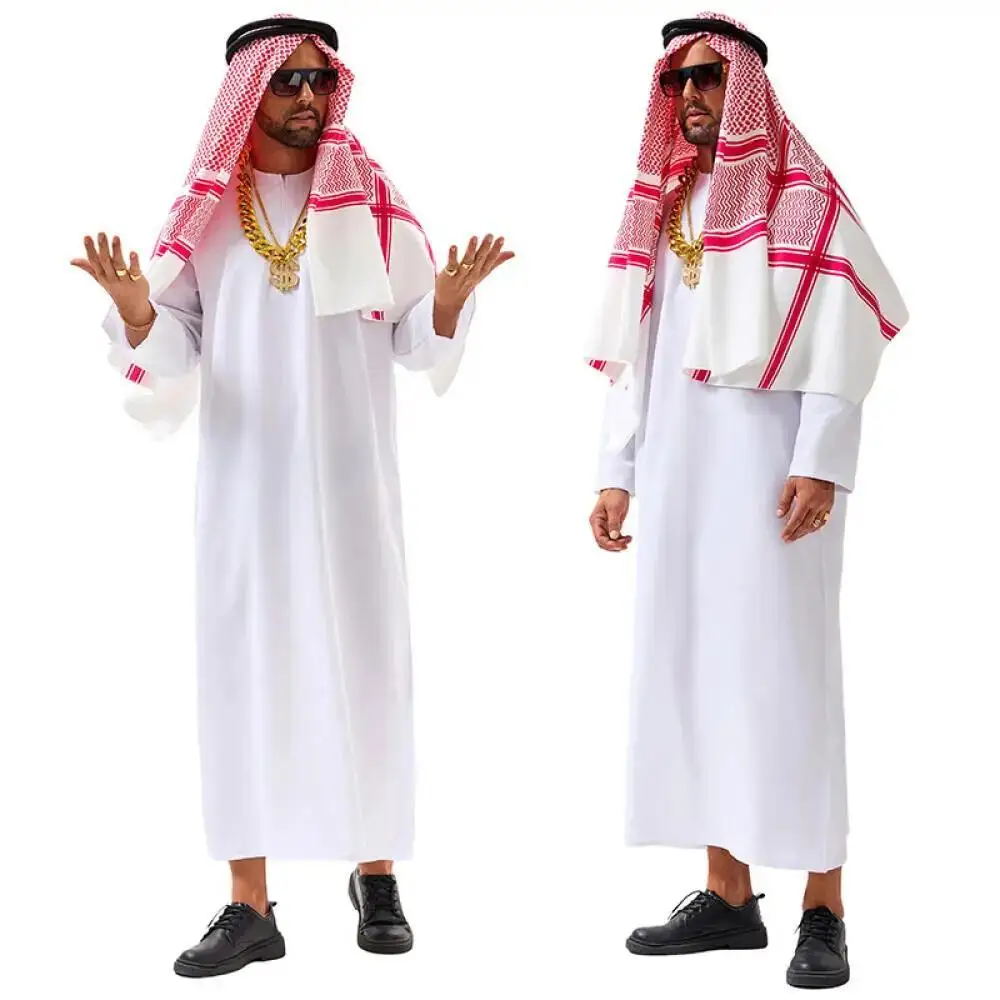 Kostum Dubai Arab UEA Sheik Co - Bathrobe ulasan dan harga