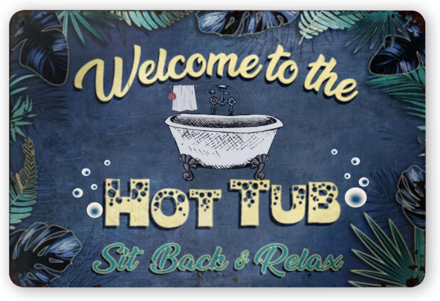 Y1, Papan Tanda Logam untuk Se - Hot Tub ulasan dan harga
